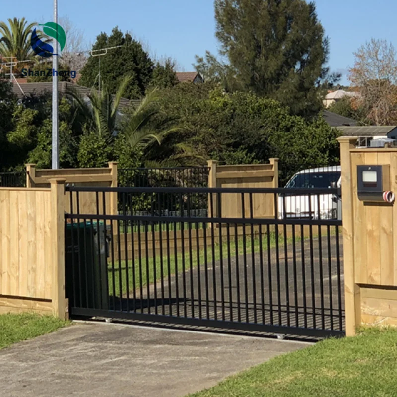 custom.Factory Big Ground Area Zone Gate Sliding Steel Door Aluminum Automatic Operation Standard Garden Fence Yard Cus