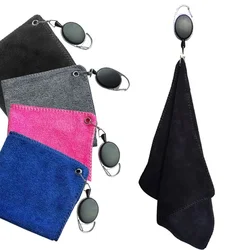 Golf Towel Microfibre Cleaning Cloth for fers Absorbent and Quick Drying with Retractable Hook for Sports Enthusiasts