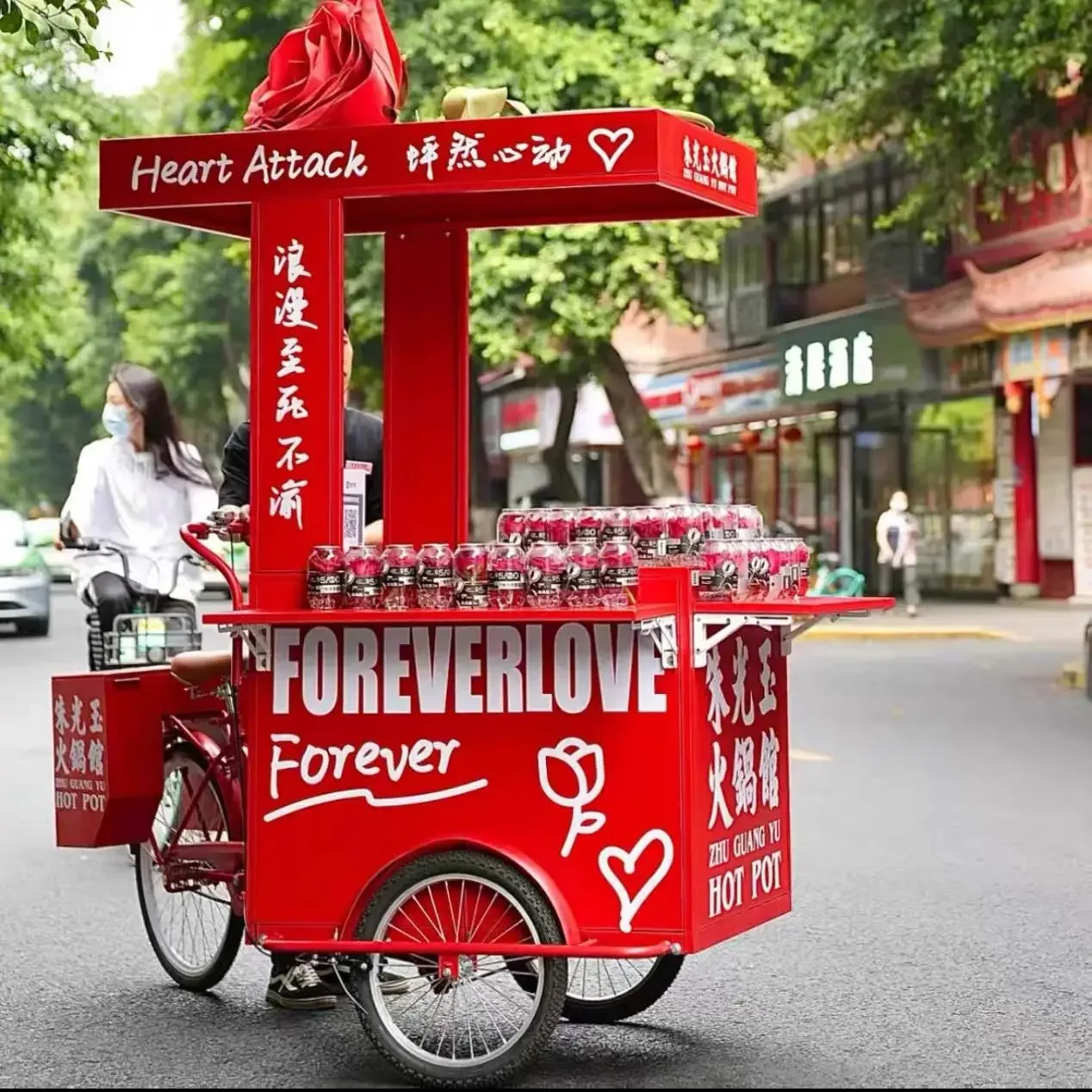 Outdoor Stall Dining Car Shopping Mall Customized Dessert Vending Car Promotion Float Stall Commercial Street Promotion Parade