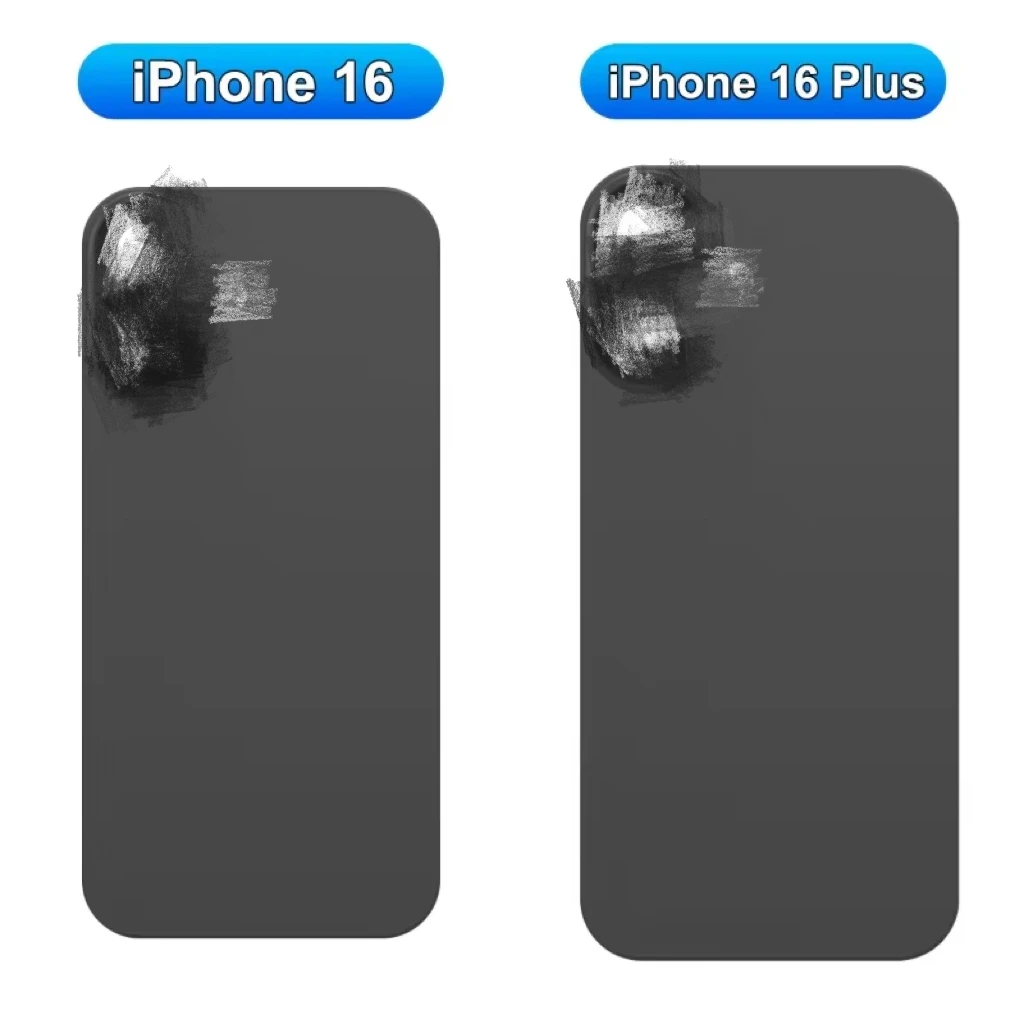 Back Glass Replacement For iPhone 16 16 Plus With Rear Battery Door Housing Phone Repair Spare Parts