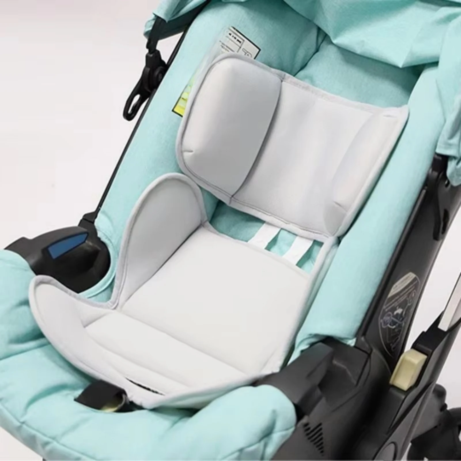 Stroller Cushion with Headrest Soft Stroller Cushion Insert Infant Car Seat Insert Breathable Newborn Seat Liner Lightweight