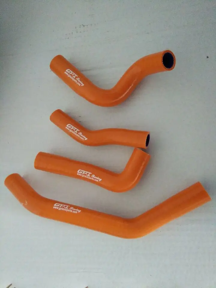 Orange Silicone Radiator Hose For 2013-2019 KTM 390 LC4 Duke RC390 2013 2014 2015 2016 2017 2018 2019