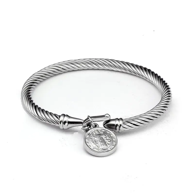 New Fashion Portrait Pendant Men Women Charm Bracelets Stainless Steel Wristband Chain Link Bracelets Jewelry