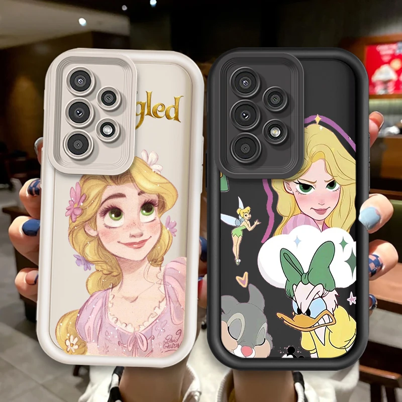 Disney Tangled Cute For Samsung A73 A71 A54 A53 A52 A51 A33 A32 A21S A14 A13 A12 A03 A04 A05 5G Eye Ladder Funda Phone Case