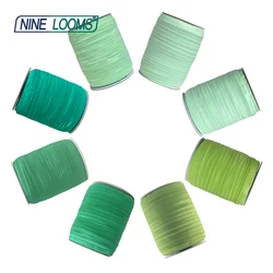 NINE LOOMS Plain Shiny Fold Over Elastics FOE 5/8