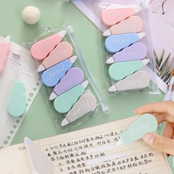 6Pcs/Set Simple Portable Correction Tape Cute White Out Corrector Tools School Accessories Office Supplies Student Stationery