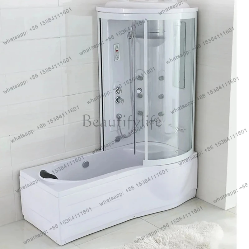 

Integral shower room Bath integrated bath room Rectangular L-shaped windowless shower tank Bath room