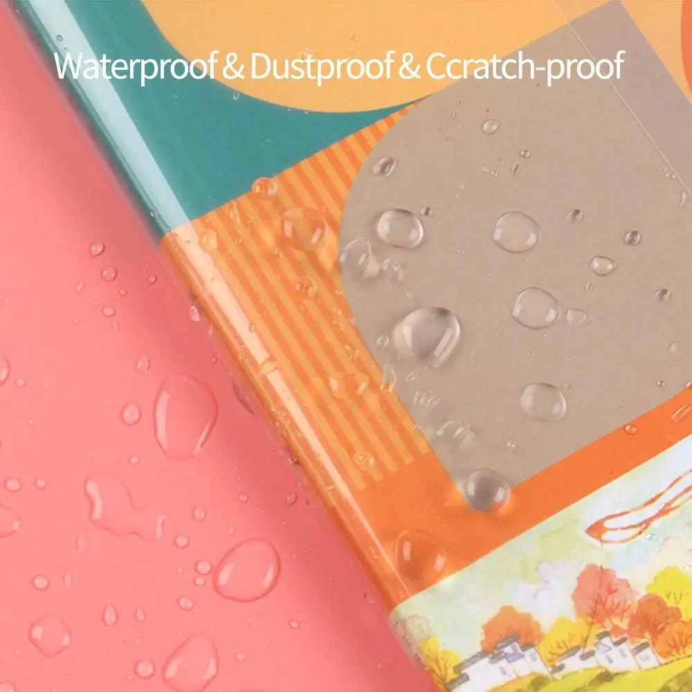 10-30PCS 투명 책 커버 휴대용 자체 접착 클로저 방수 교과서 보호 커버 스킨 A4/16K/22K 학생