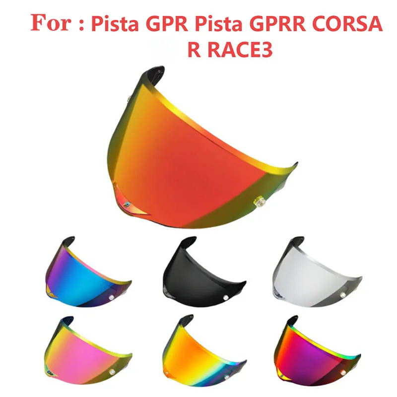 

Suitable for AGV PISTA GPRR/CORSA Sun Visor Single Nail Anti-fog Film Color-changing Film Motorcycle Helmet Replacement Lens