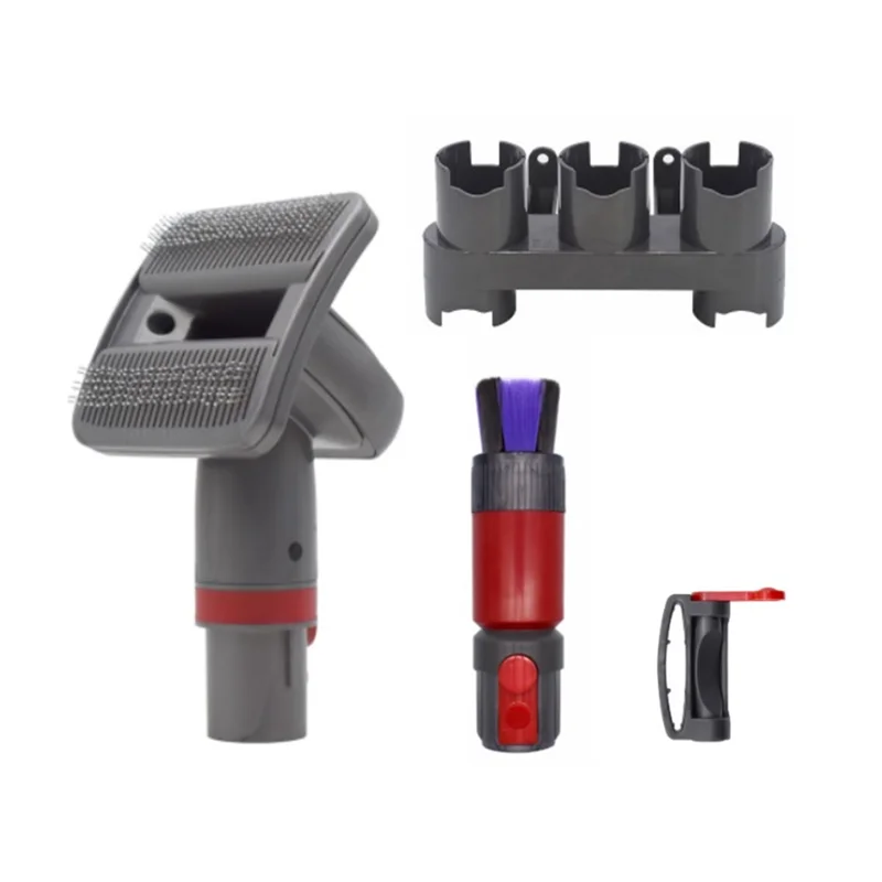 BAAM-For Dyson GEN5 G5 V15 V12 V11 V10 V8 V7 مرفقات فراغ الكلب الحيوانات الأليفة العريس أداة فرشاة مع حامل فرشاة الغبار