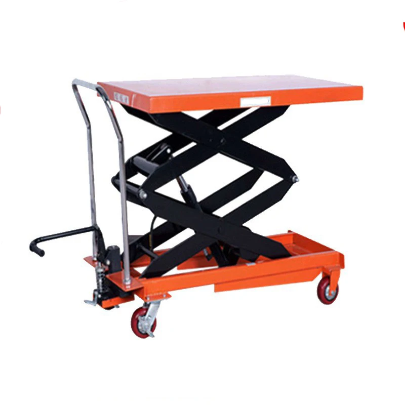 Factory Price 1000kg Steel Lift Table Platform With Scissor Lift Mechanism Hydraulic Actuation Manual Power And New Condition