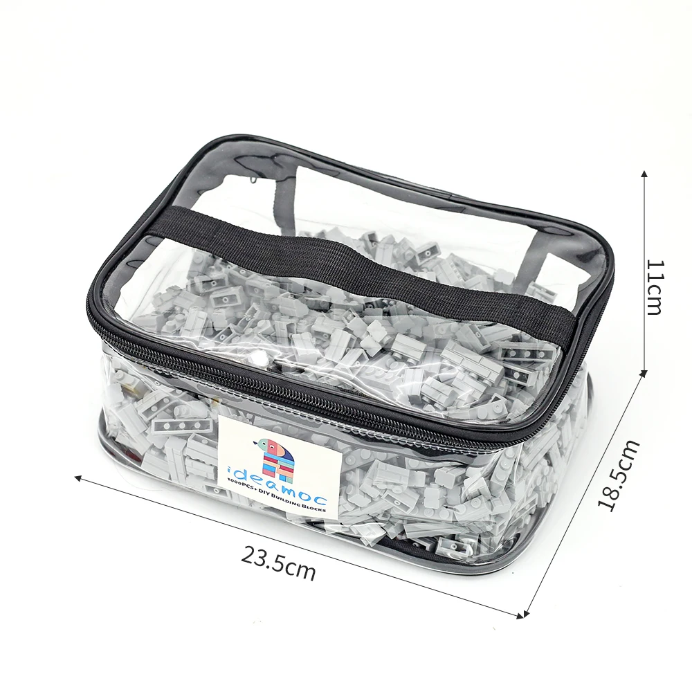 Ensemble de blocs de construction en briques murales de ville, 1010 pièces, avec sac de rangement, maison, mur de ville, pièces de scène militaire, accessoires, jouets DIY