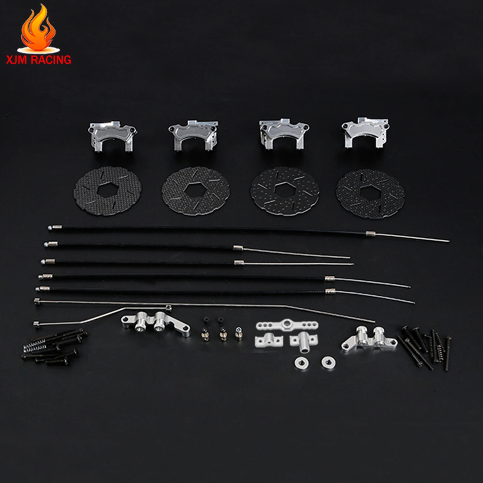 Metal Rear or Front Cable Brake System Set for 1/5 HPI Rofun Baha King Motor Rovan Baja 5B 5T SS 5SC Truck Rc Car Racing Parts