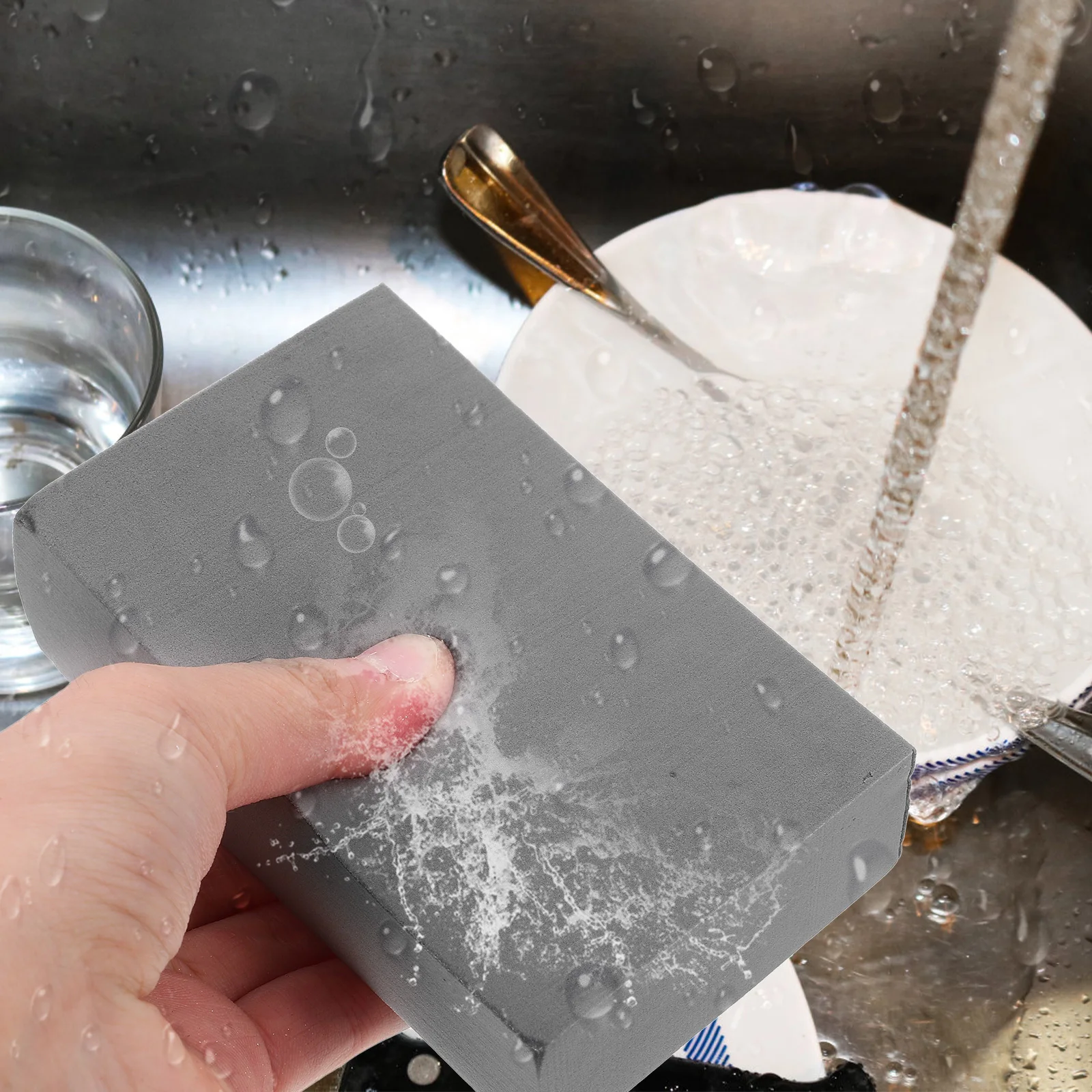 

2Pcs Cleaning Sponge Kitchen Sponge Durable Non Scratch Dish Scrubber Multi Purpose Wiping Kitchen Cleaning Sponges