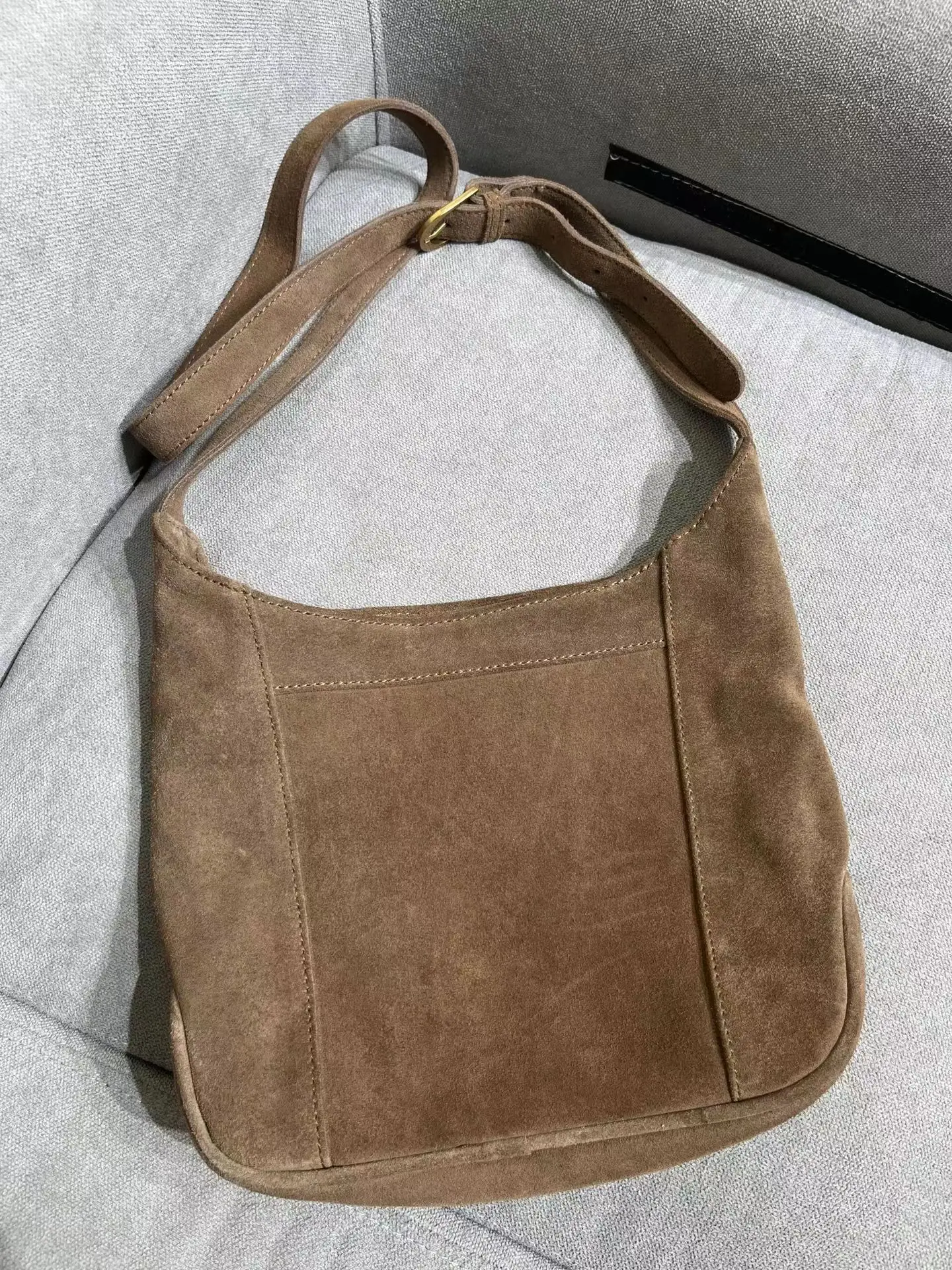 Vintage Suede Large Capacity Ladies Bucket Bag Simple Solid Color Women\'s Shoulder Bags Sweet Cool Retro Female Tote Handbags