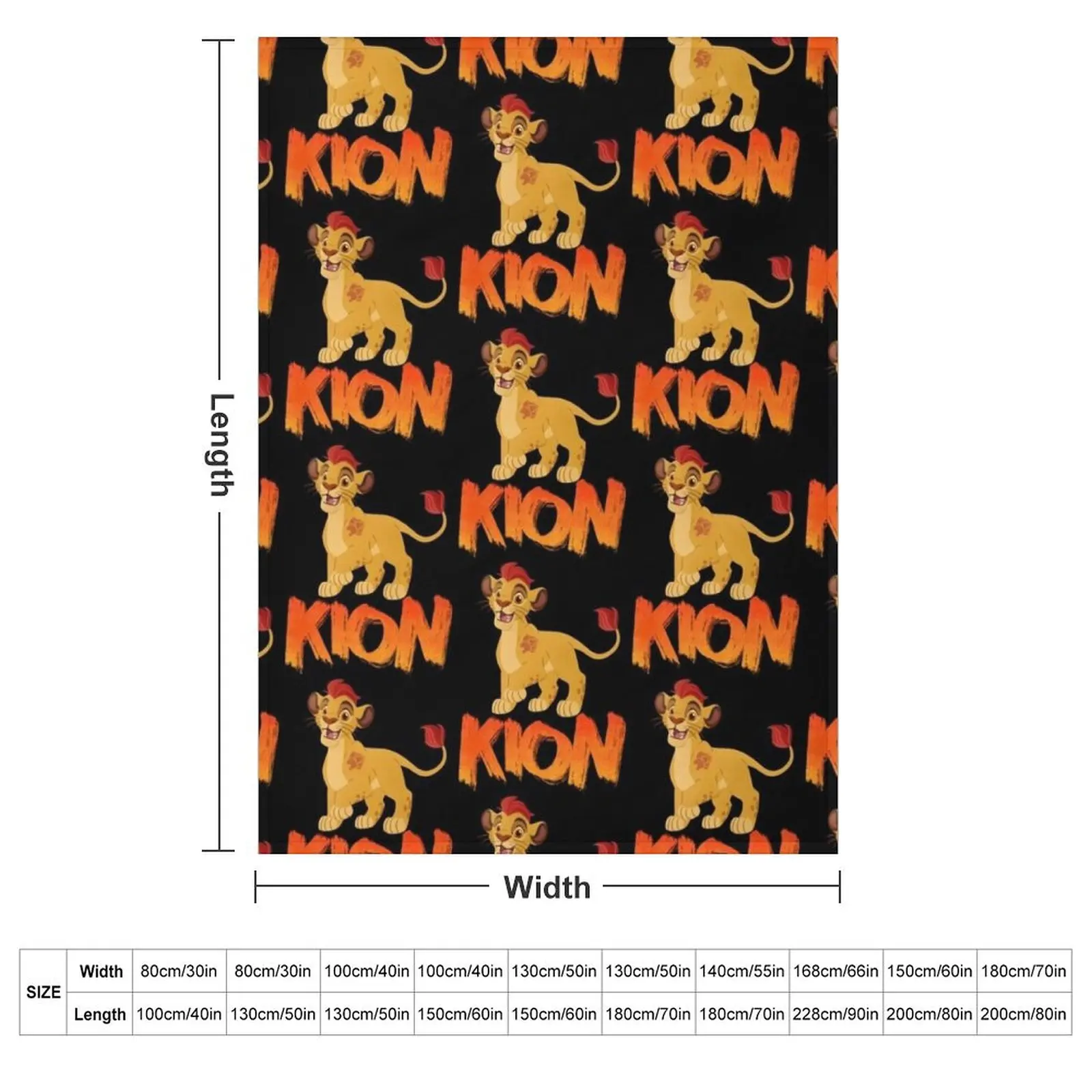 Lion Guard-Kion Throw Blanket Heavy Quilt Custom Luxury Brand Blankets