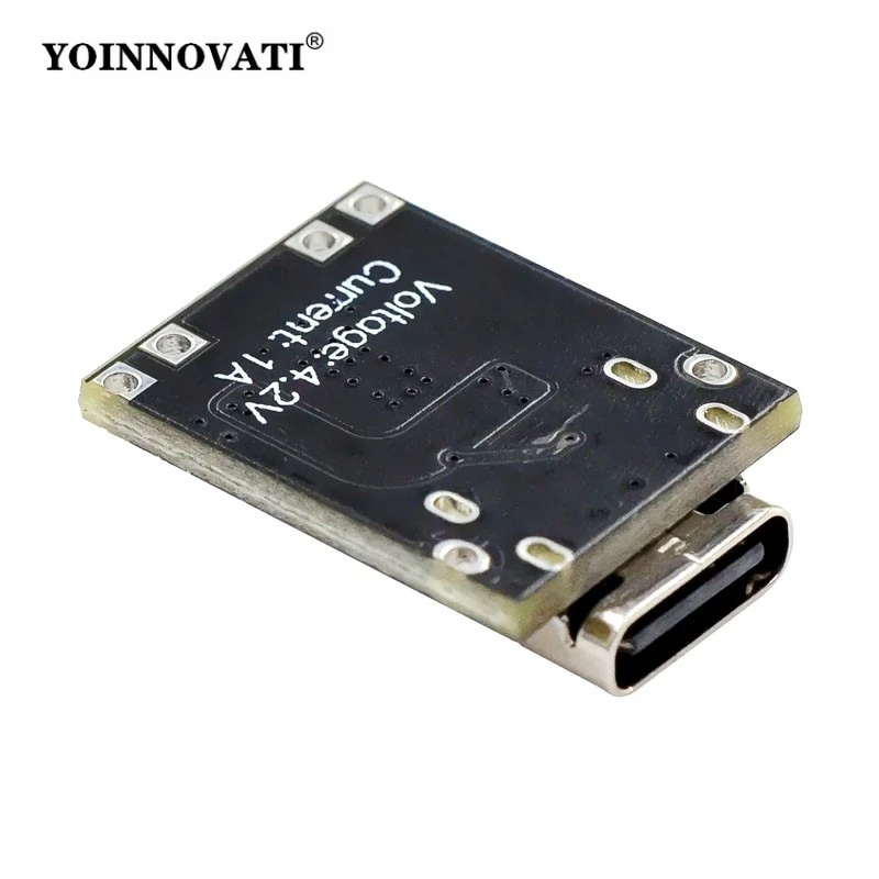5PCS Ultra-Small Lithium Battery Charging Panel 1A Ternary Lithium Battery 3.7V4.2V Charger Module Type-C With Protection Board