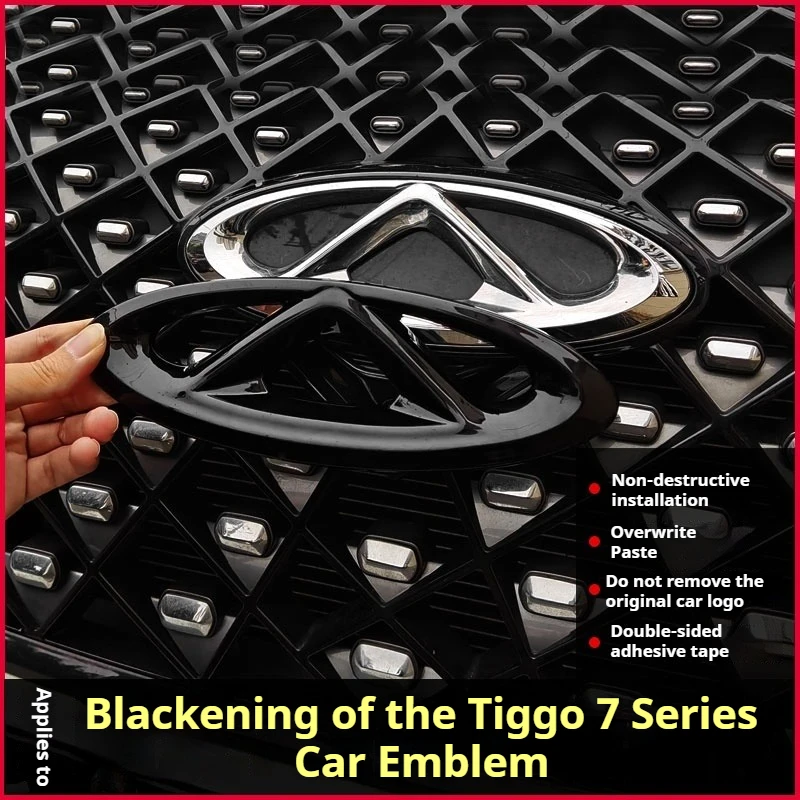 

Для Chery Tiggo 7 Plus/pro 2015-25, эмблема переднего и заднего рулевого колеса автомобиля, модификация ступицы, черный воин, стили покрытия, автомобильный значок