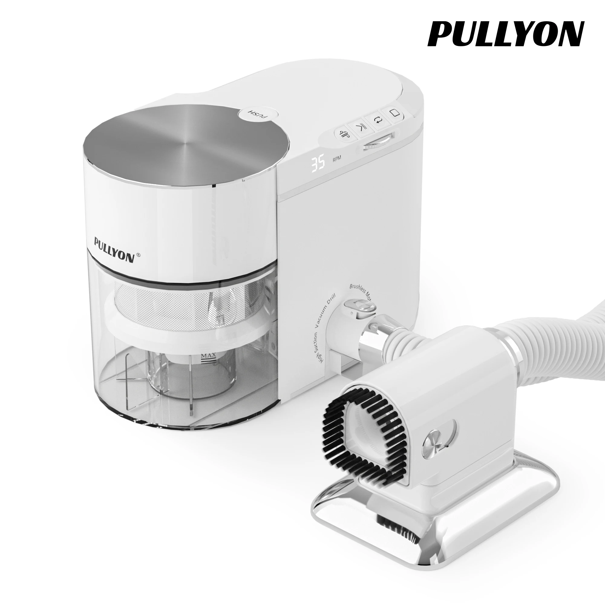 Portable brushless turbo duster for home salons