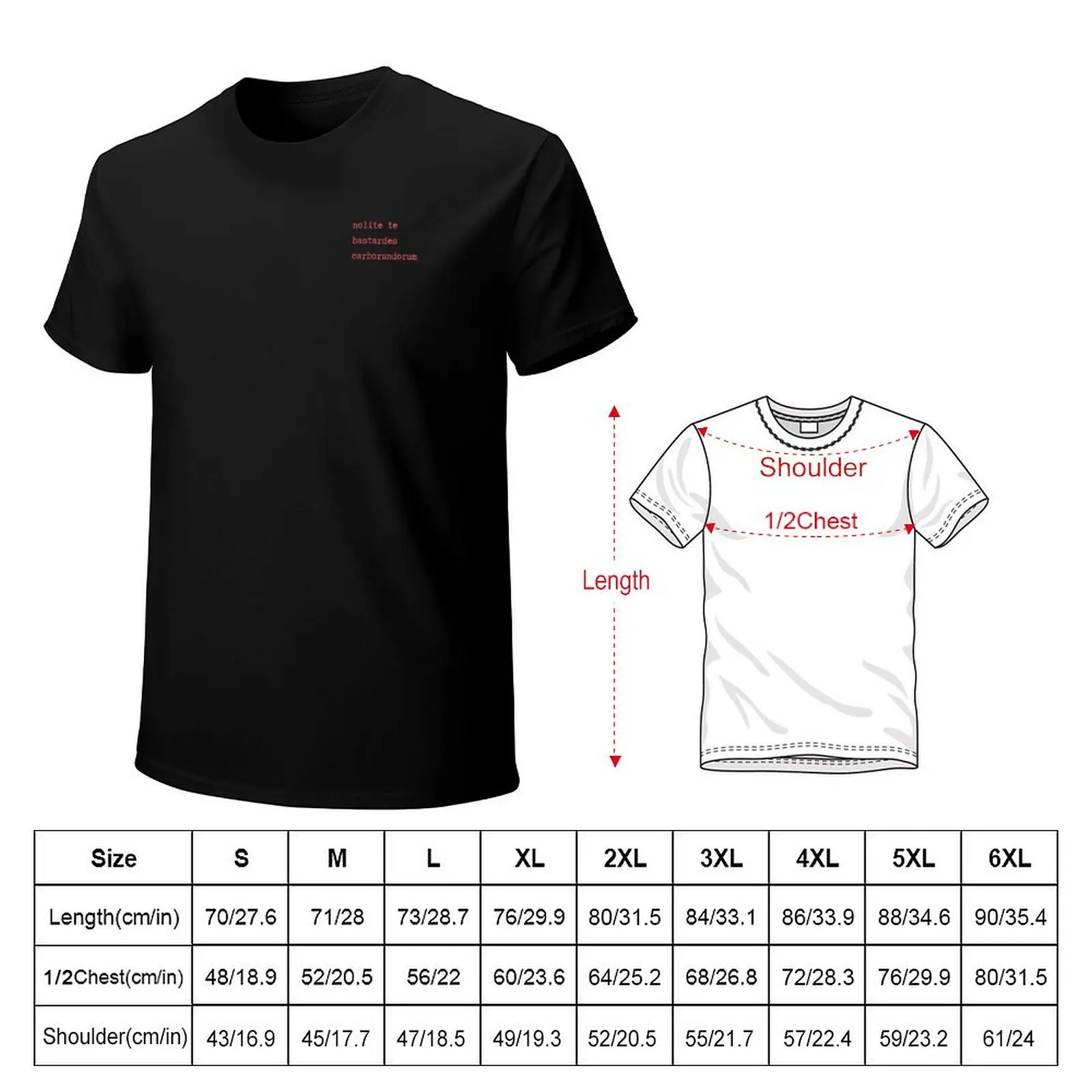 Nolite Te Bastardes Carborundorum T-Shirt Quick Dry Sports Short Sleeve Tee