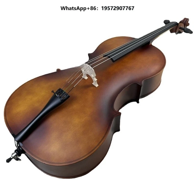 2024 String Instruments Popular Antique Matte Finish Cello for Practicing Basswood Plywood Violin