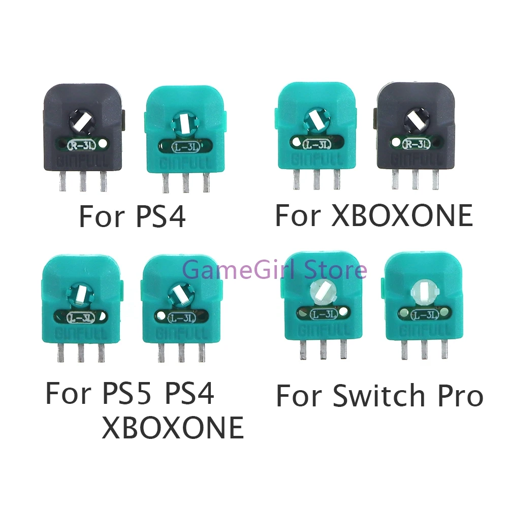 1 para = 2 sztuk zamiennik dla PS5 PS4 XBOXONE Switch Pro oryginalny Hall analogowy joystick potencjometr moduł czujnika rezystor osi