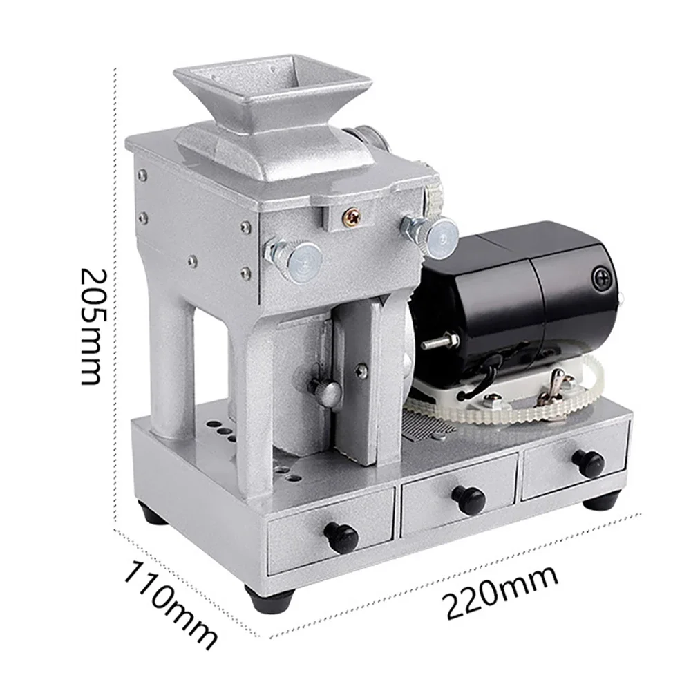 AC 220V Electric Rice Husker Lab Testing Machine, Paddy Dehuller for Brown Rice Processing, Compact Grain Hulling Equipment