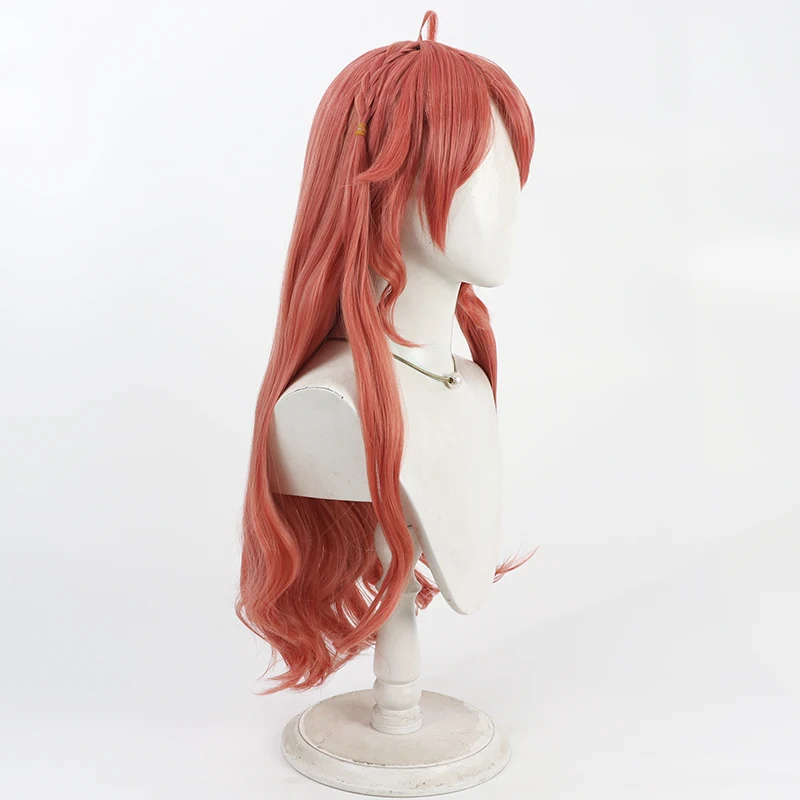 الشعر الاصطناعية ساكورا ميكو تأثيري الباروكات الظاهري YouTuber ساكورا ميكو 70 سنتيمتر طويل متموج برتقالي أحمر كوس شعر مستعار مقاومة للحرارة