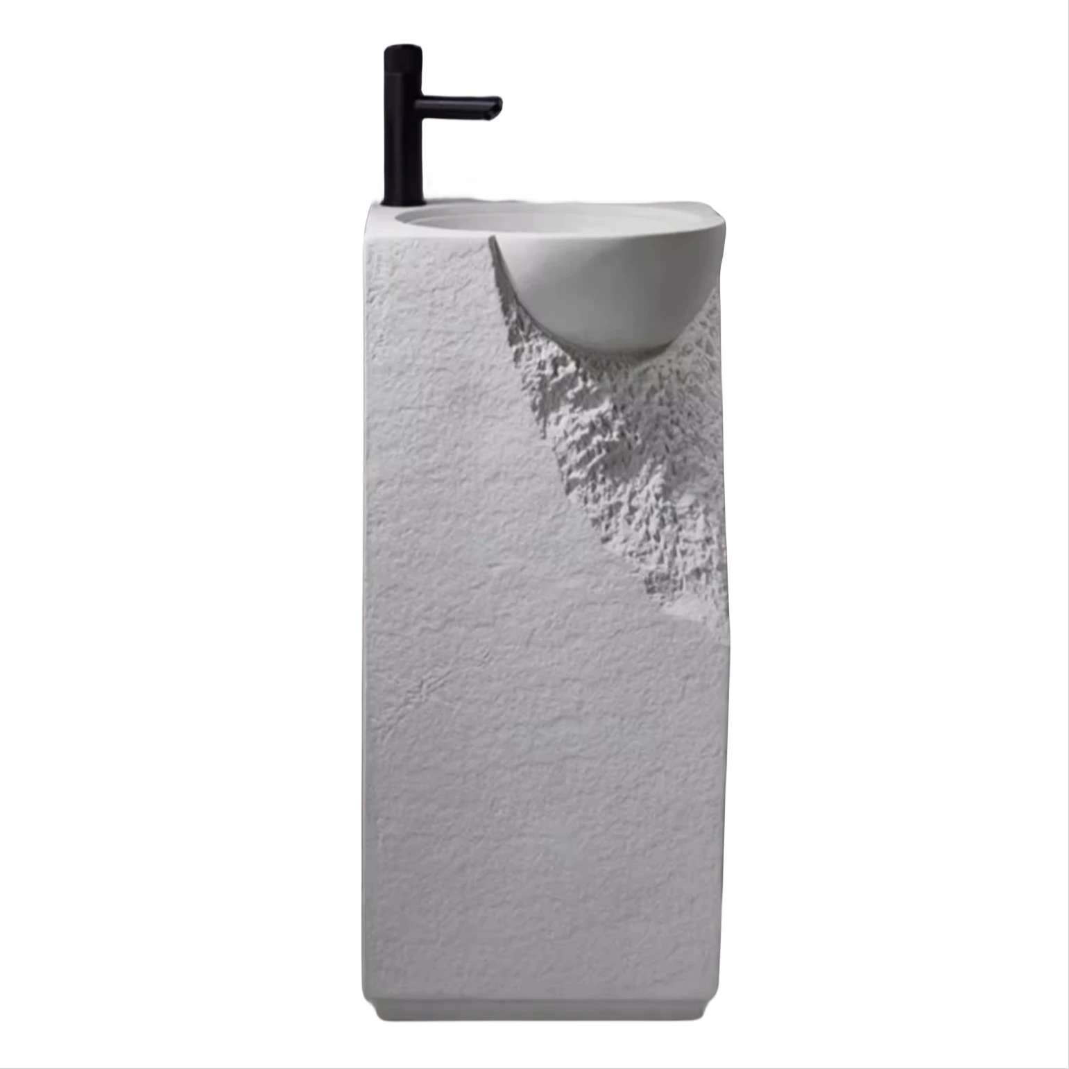 

【Best-selling】White Color Artifical Stone Sanitary Furniture Muslim Wudu Sink Ablutiion Basin Mosque Vessel Hand