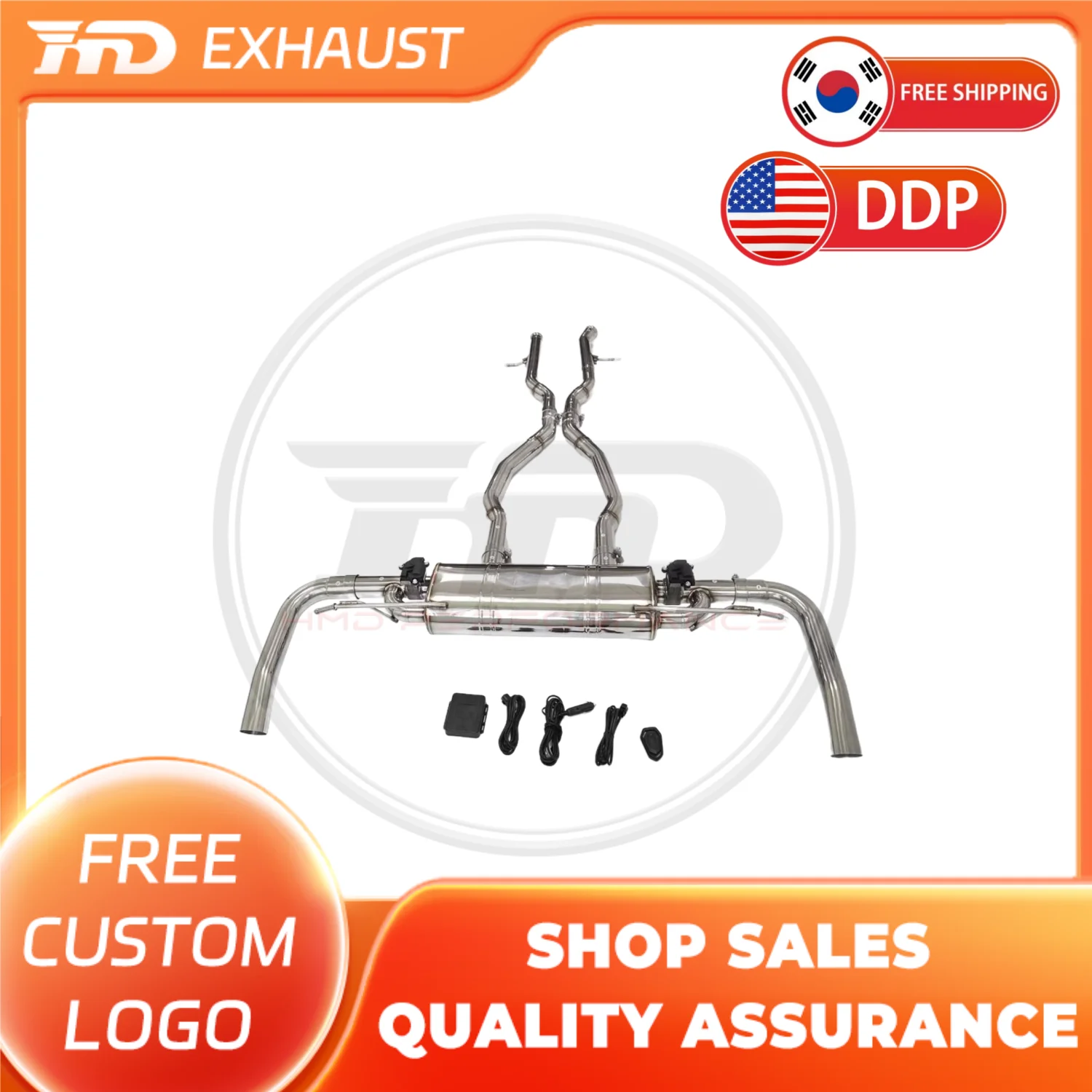 

HMD Exhaust System Performance Catback Exhuast for Mercedes Benz GL63 X166 5.5T Muffler With Electronic Valve