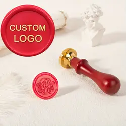 Personalized Wax Seal Stamp,Custom Wax Seal Stamp for Your Logo Design Ideal for Envelope Sealing Wedding Invitations Craft