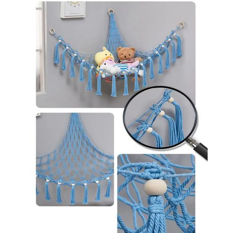 Princess Knitting Doll Storage String Bag Children's Bedroom Doll Swing Muppet Hammock Living Room Bedroom Home Wall Decoration