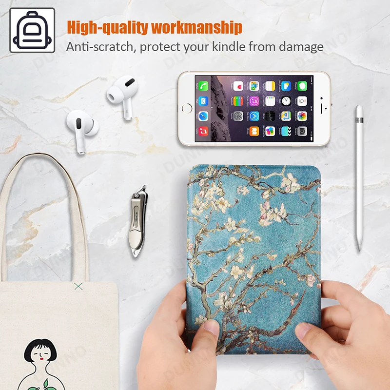 For Kindle Paperwhite Case 6/7/10/11th For 2019 All-new Kindle 10th 2022 11th Cover Funda Protective Shell Flip E-book Capa