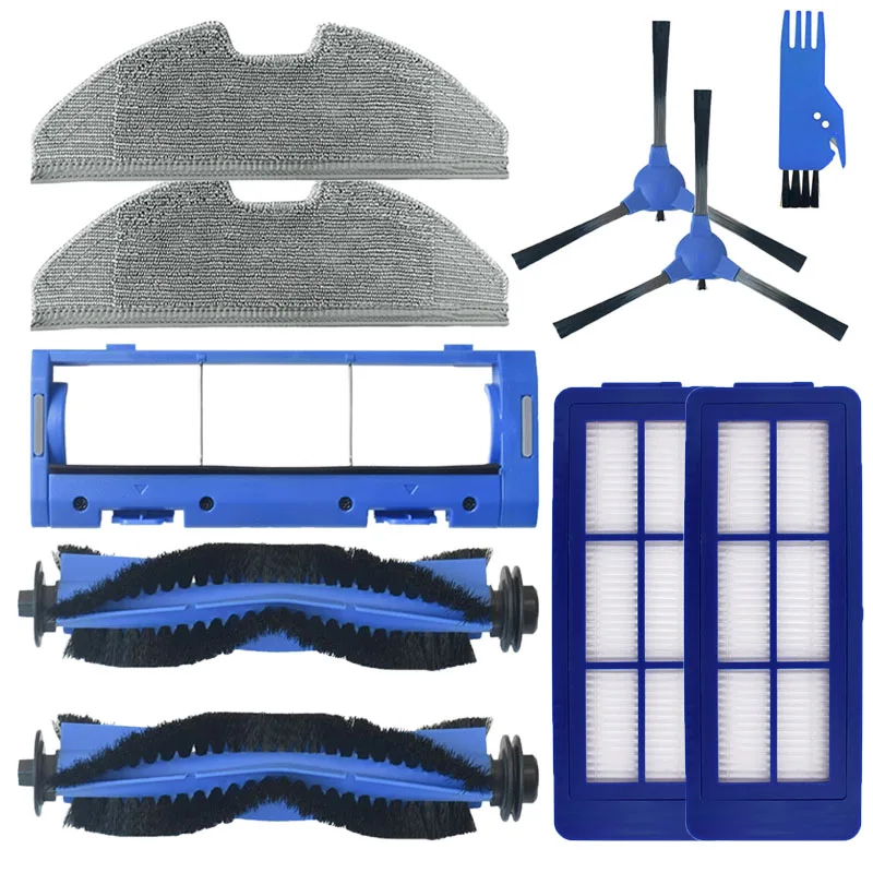Hepa filtro mop pano principal rolo escova capa lateral substituição da escova para eufy robovac g10 g30 híbrido aspirador de pó robótico