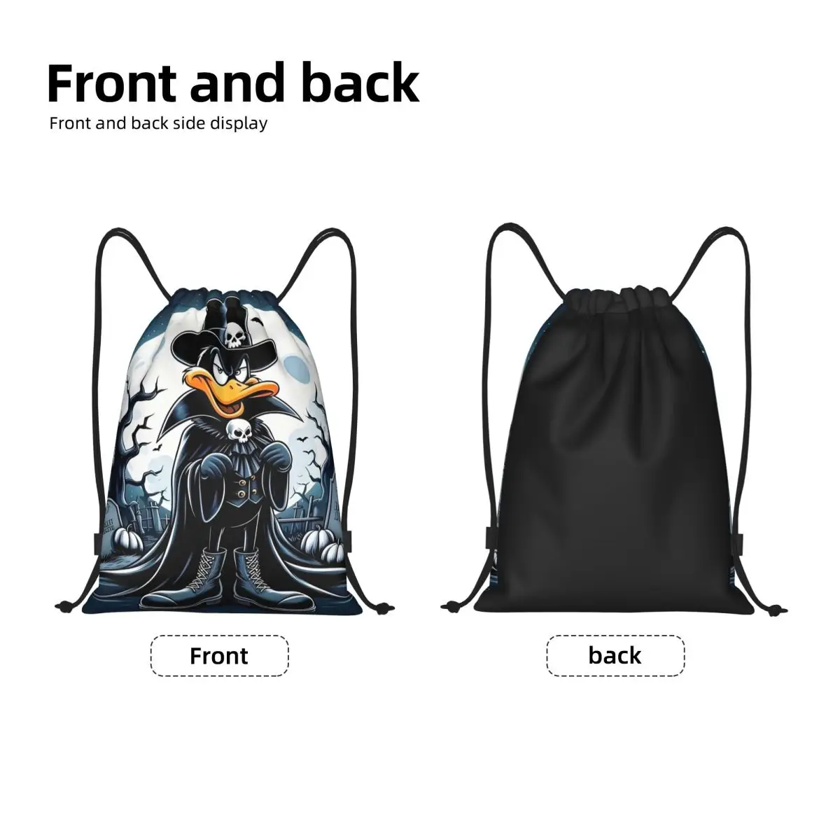 مخصص أنيمي دافي داك الرباط على ظهره الرياضة حقيبة قاعة رياضة للنساء الرجال مضحك الكرتون Kawaii التدريب كيس #2