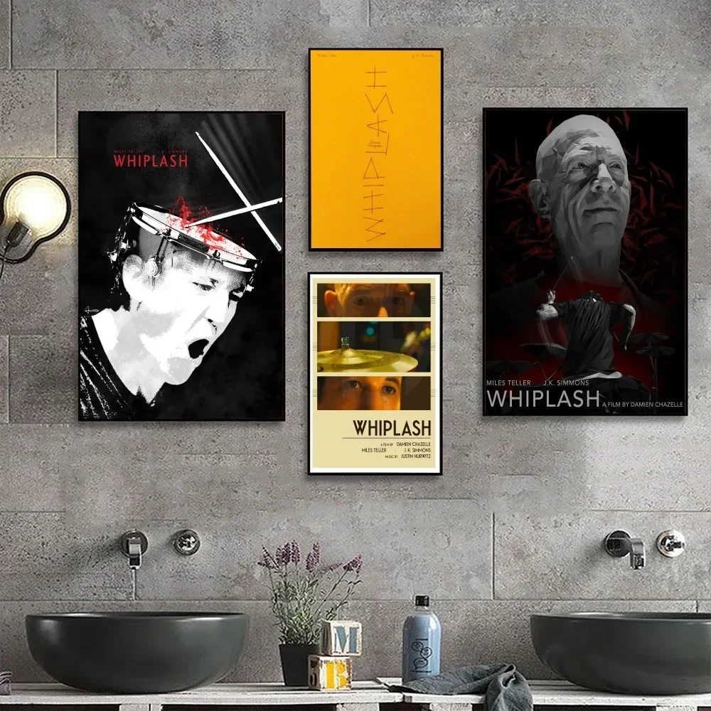 Whiplash Poster No Framed Poster Kraft Club Bar Paper Vintage Poster Wall Art Painting Bedroom Study Stickers