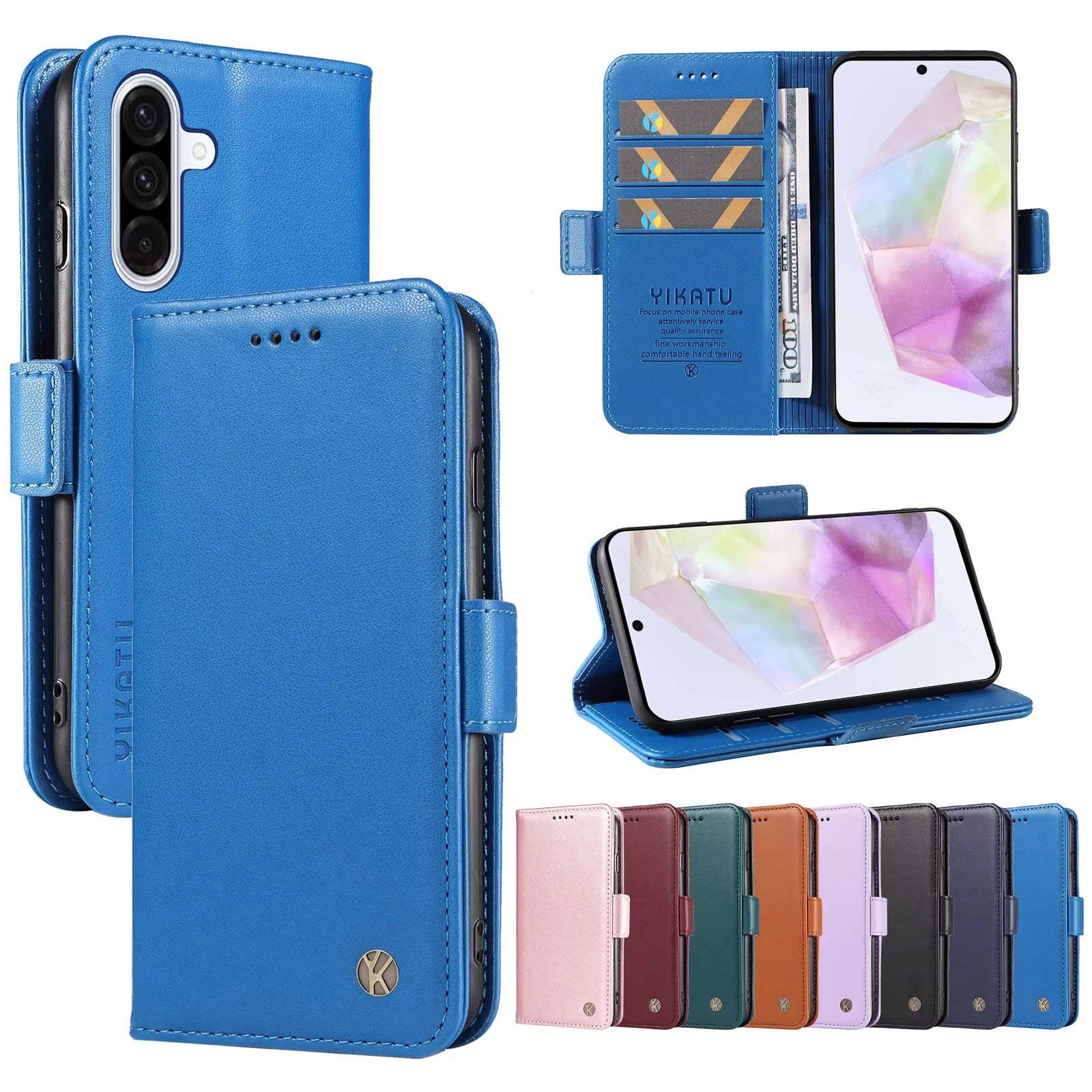 

Wallet Leather Case For Samsung Galaxy A30 A26 A25 5G A24 4G A23E A23 A22 A21S A20 A16 A15 A14 A13 A12 A10 A06 A05 A04E A04 A03