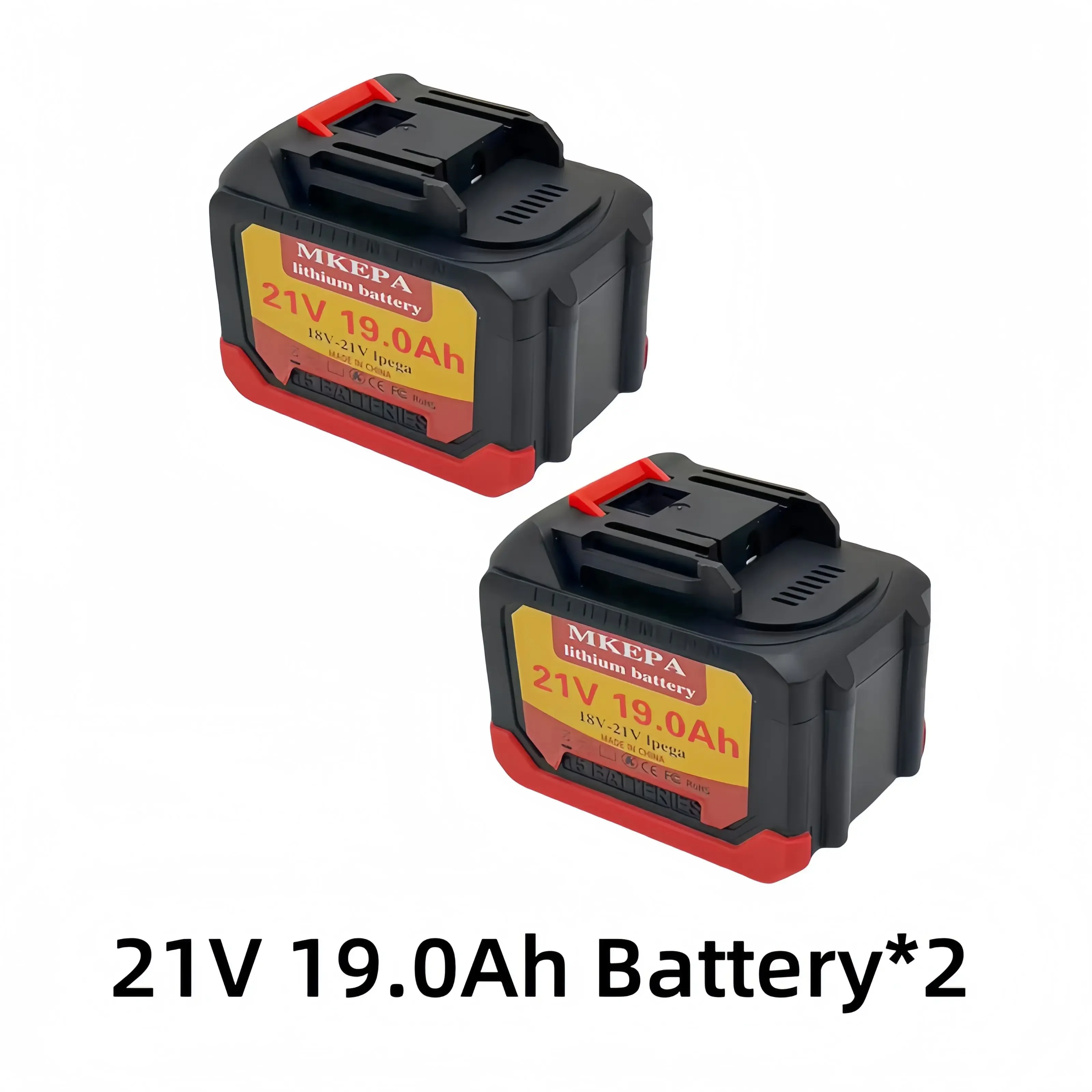 21V 19000mAh new lithium-ion rechargeable battery, can be used to replace power tool batteries