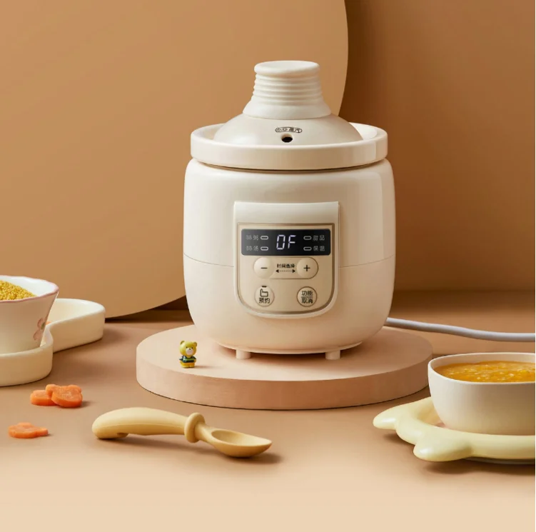 220V Mini Electric Slow Stewer 0.5L Baby Food Cooking Pot Multi Cooker 85W Rice Cooker Porridge Stewing Machine