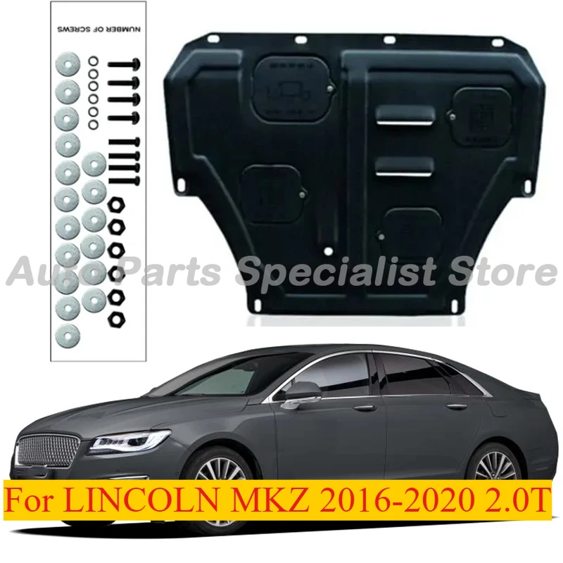 

High Quality Engine Guard Board For LINCOLN MKZ 2016-2020 2.0T Splash Shield Mud Fender Plate Cover Black Mudflap