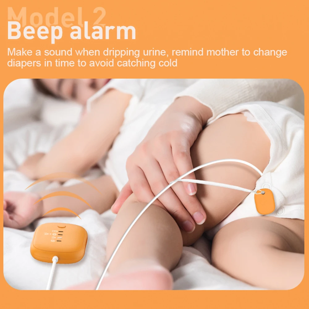 Baby Bedwetting Alarm Pee Alarm with Vibration/ Sound/ Vibration & Sound 3 Alarm Modes for Kids Potty Training Elder Care