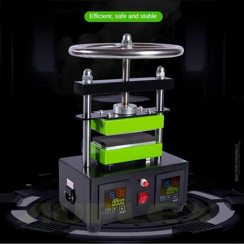 

CK220 Dual Heating Plate Controller 0-2 Ton Pressure Manual Oil Press Machine-Hot Pressed Coconut Oil Combined