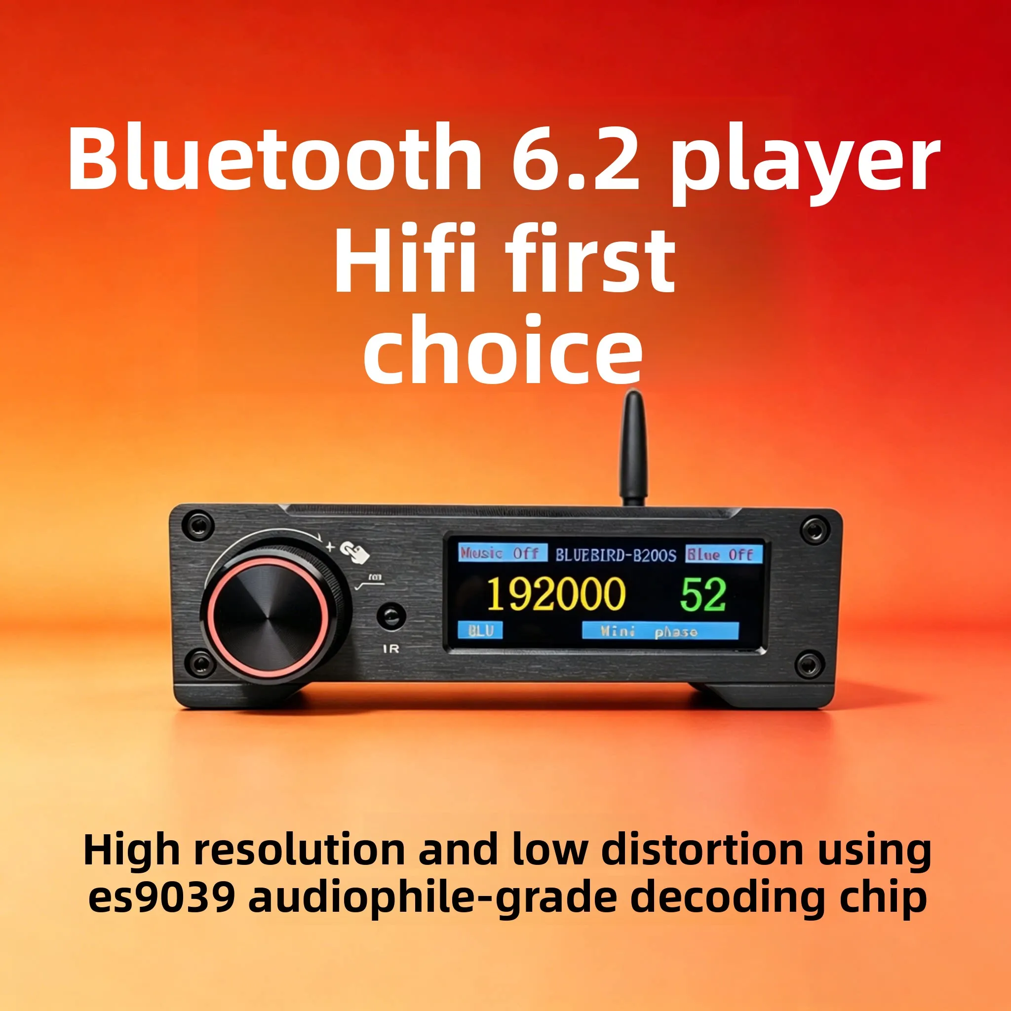 BREEZE 2027 new Bluebird B200 Bluetooth 6.2 player, single and double ES9039 decoding FET tuning 15 m transmission LDAC