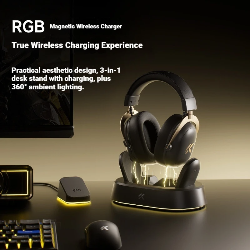 MCHOSE V9 Turbo Over-Ear Headset Wireless Charging Gaming Headset