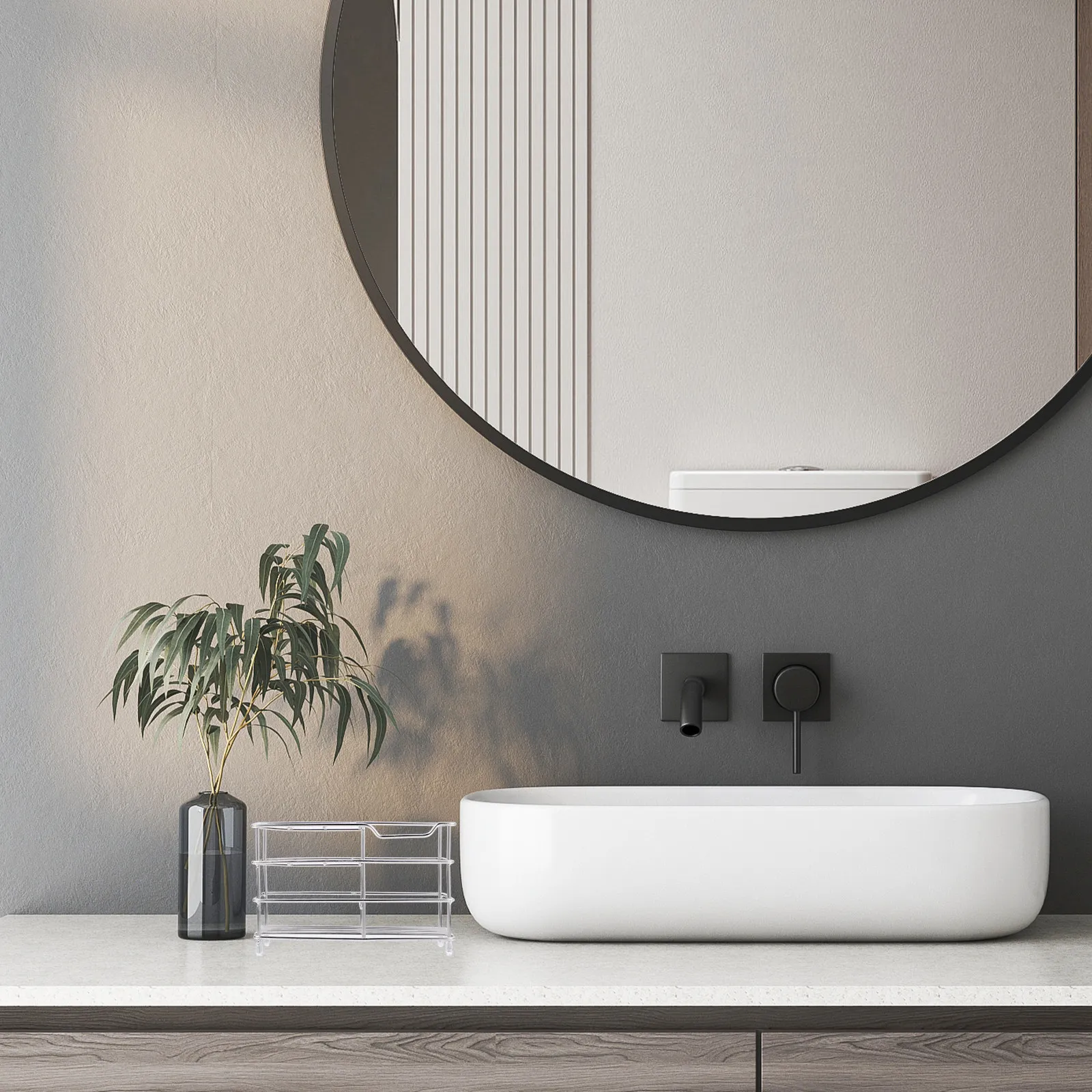 Stainless Steel Toothbrush Holder Organizer for Bathroom, Dorm & Countertop – Modern Compact Storage