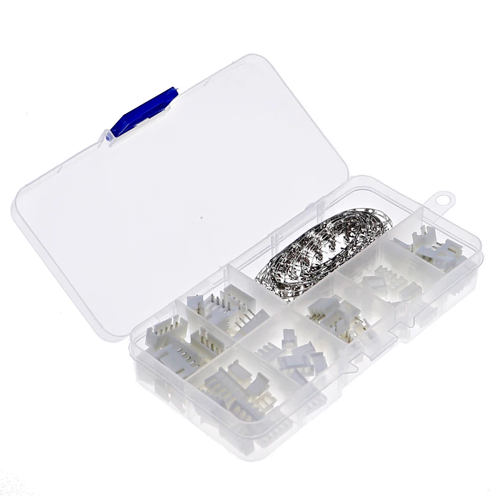 230pcs/Box XH2.54 2p 3p 4p 5p Terminal Socket Header Wire Adaptor Cable terminals JSt Connectors DIY Electronic Set