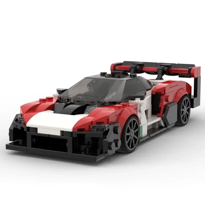 MOC 2020 McLarened Senna GTR Sports Car Speed Champion Racer Building Blocks Brick Creative Garage Boys Toys Christmas Gifts