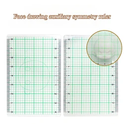 Clay Doll Face Painting Auxiliary Symmetry Ruler Transparent Soft Card Ob11 Baby Head DIY Painting Eyes Symmetry Clay Tools