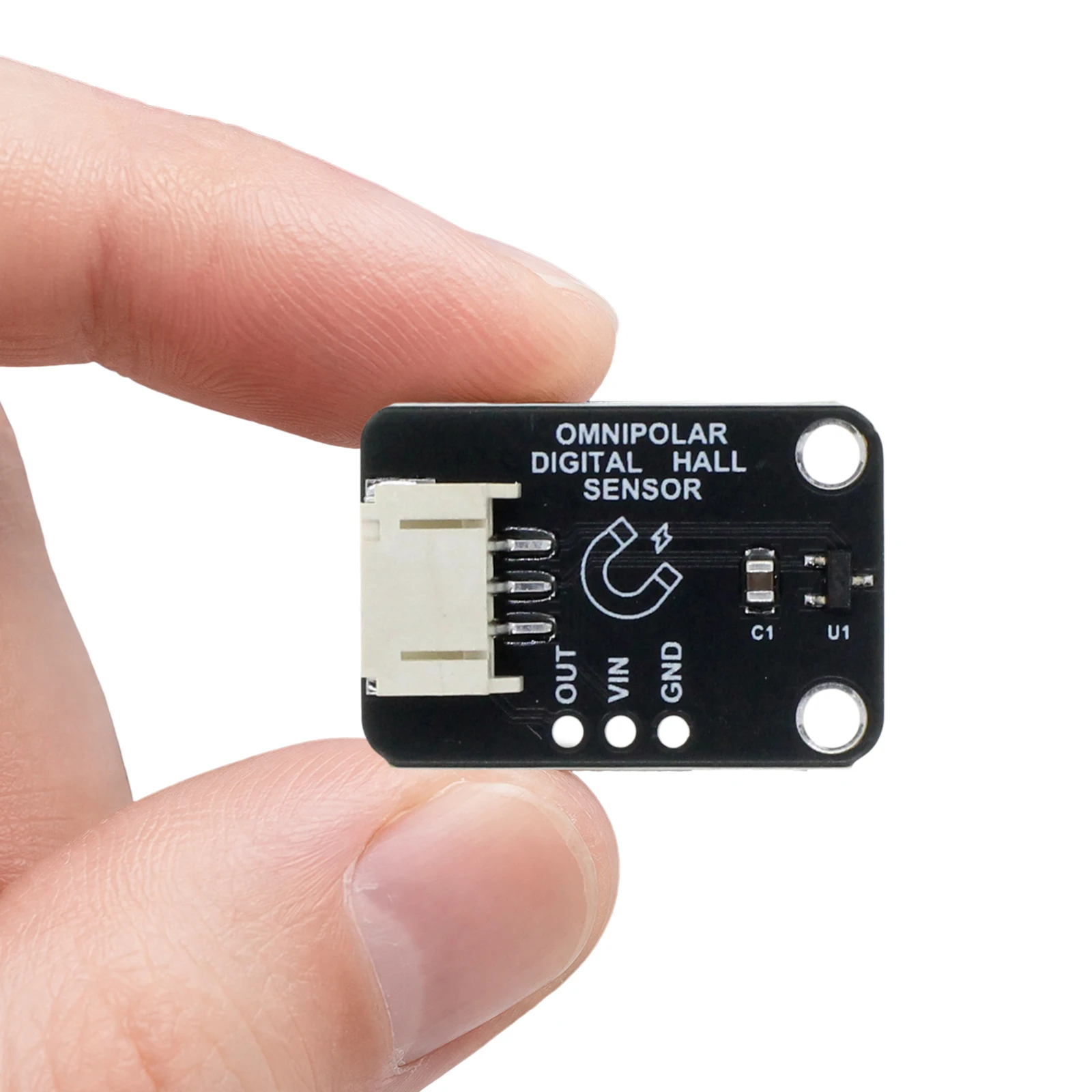 DRV5032 Hall Magnetic Sensor Module Wide Voltage Low Power 30kHz Digital Output PCB