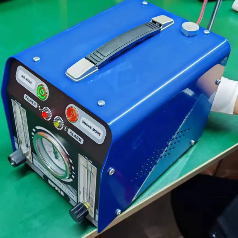 

Детектор утечки дыма для обслуживания автомобилей, 12 В, машина для неисправностей трубопроводов, диагностический инструмент для обнаружения утечек впускных и выхлопных газов, двойной насос